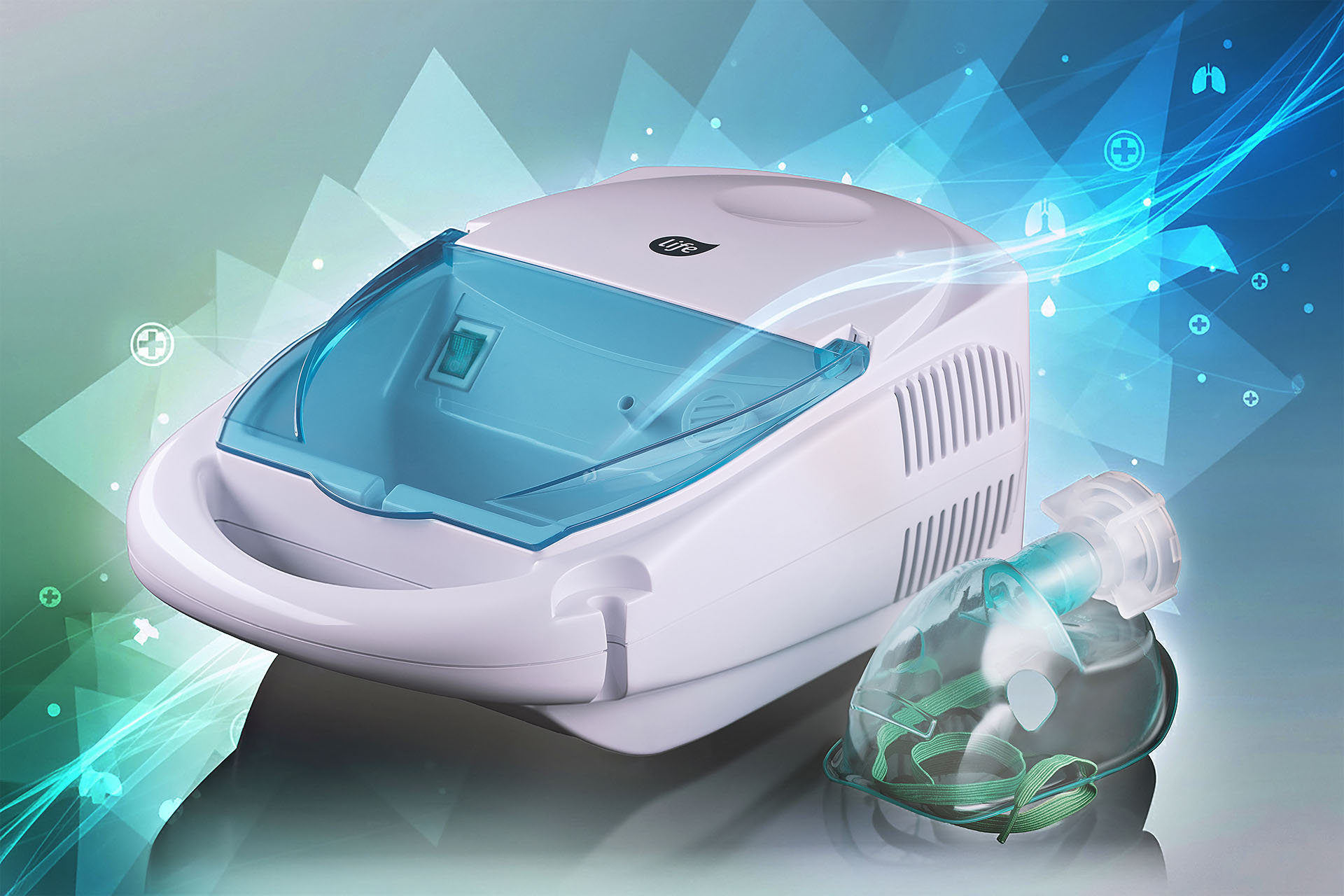 צילום מכשיר רפואי בפוטו סטודיו- אינהלציה