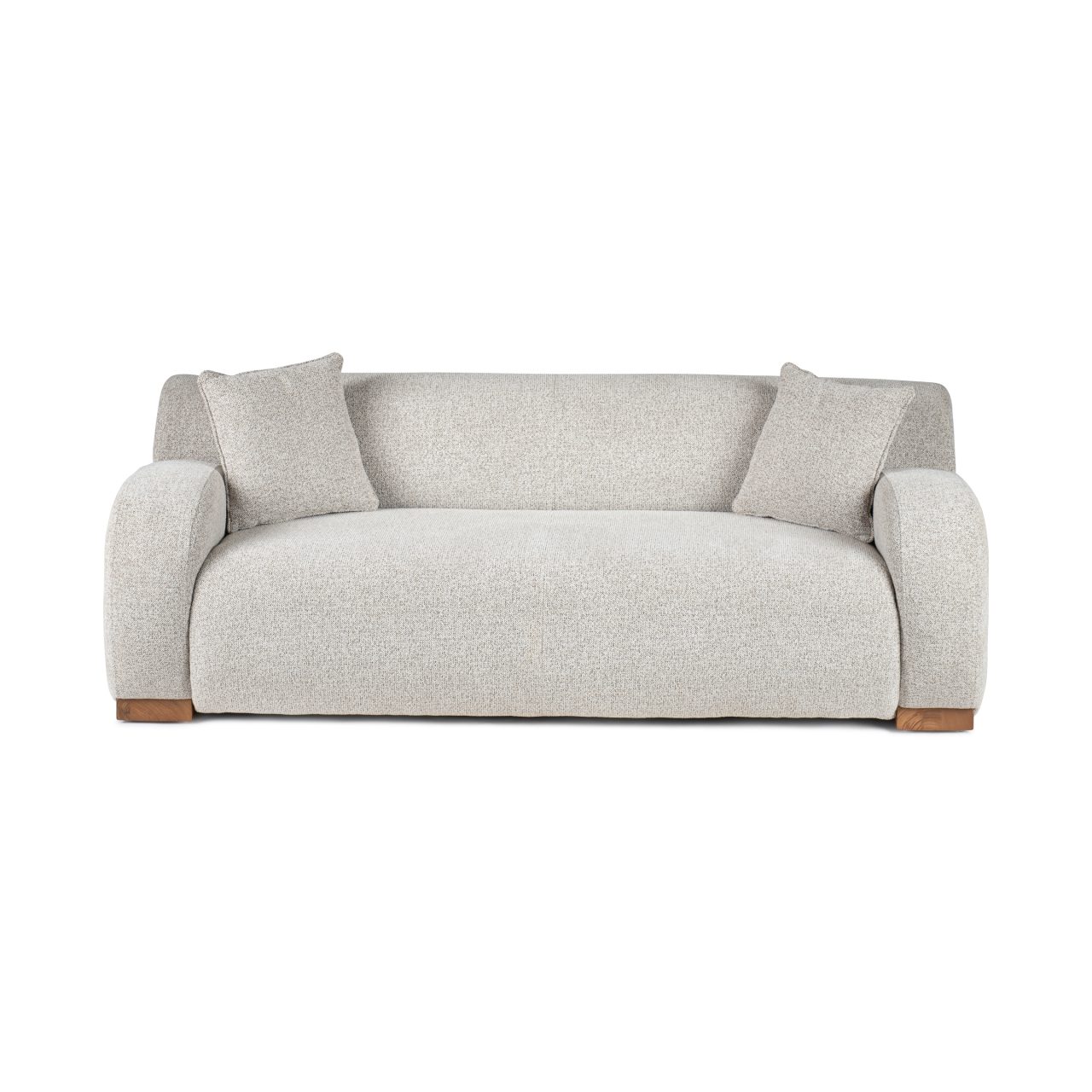 ספה מבד בצילום חזיתי 