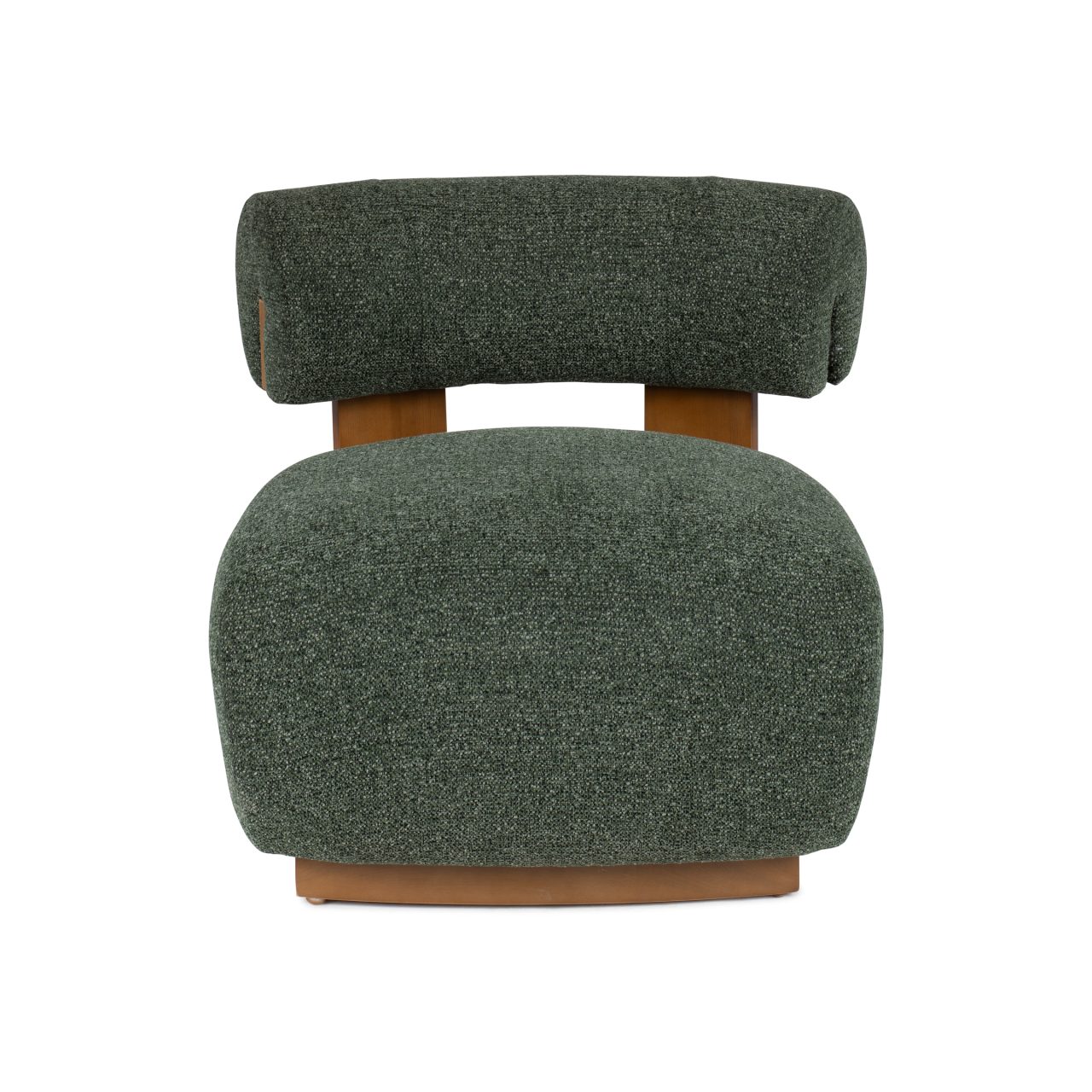 צילום כיסא מעץ ובד ירוק