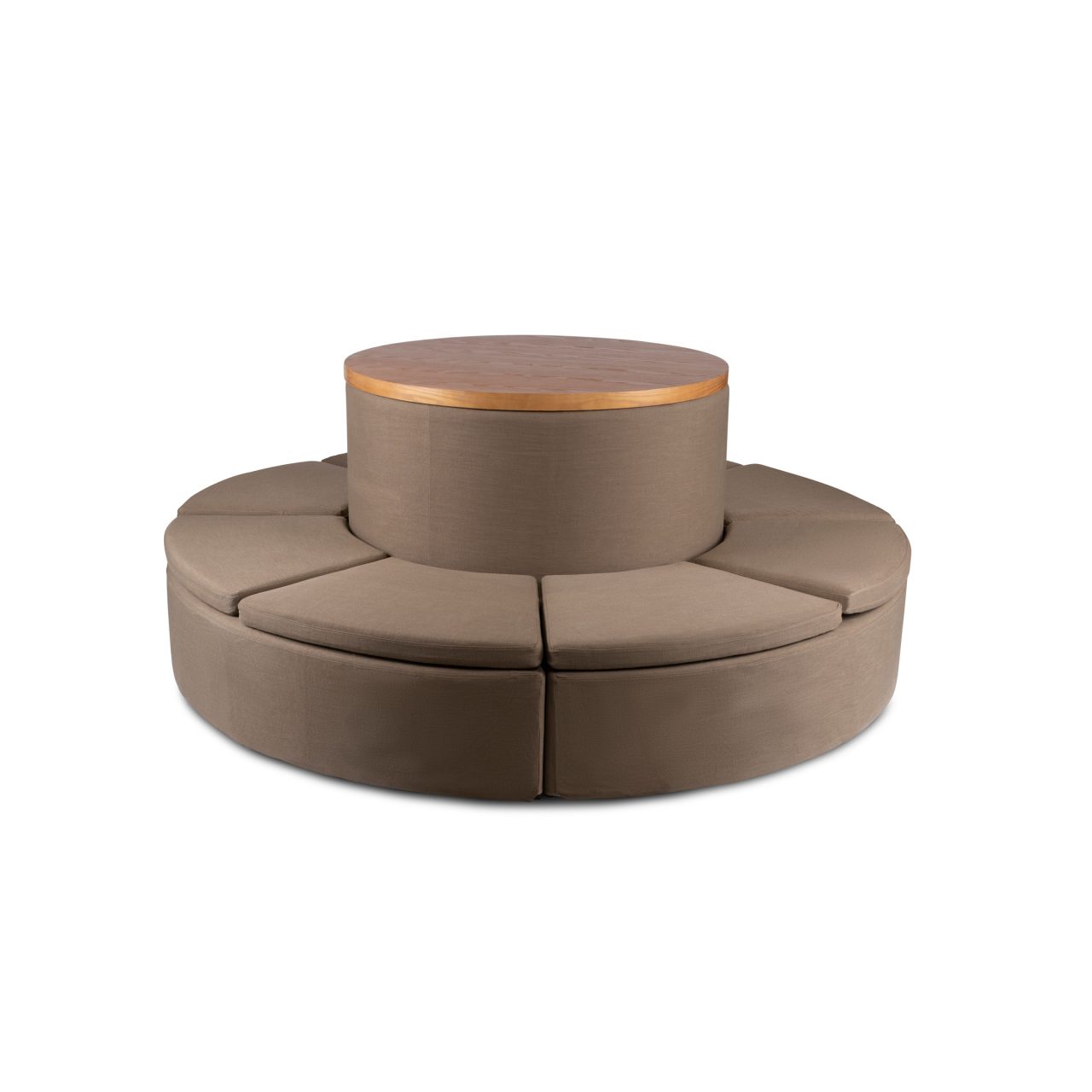 צילום רהיט עגול, גזור על רקע לבן