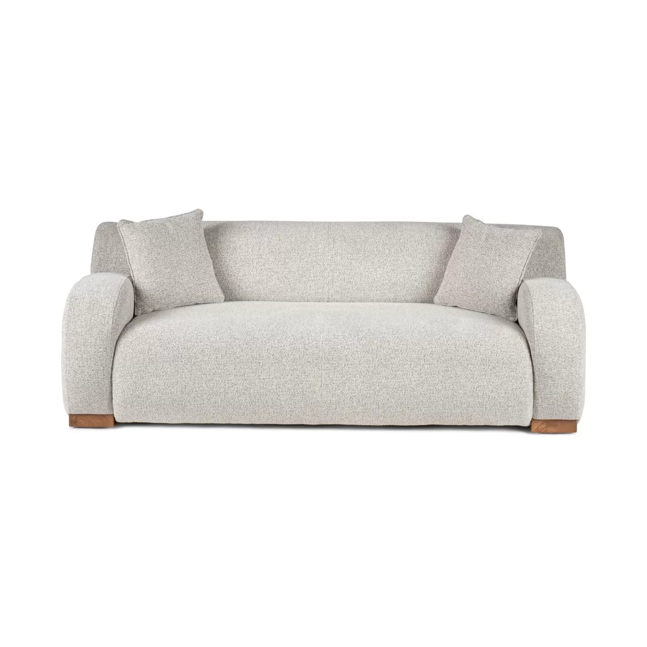 ספה מבד בצילום חזיתי 